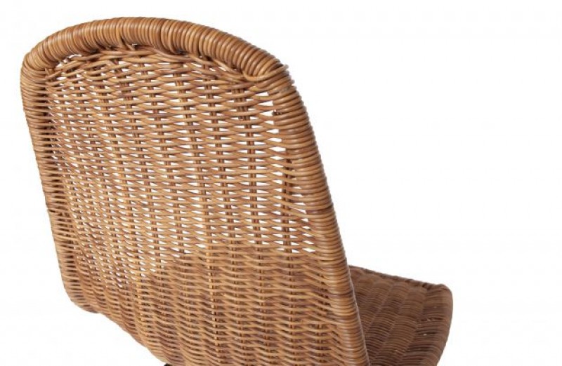 CHAIR POLY RATTAN XLEG - CHAIRS, STOOLS